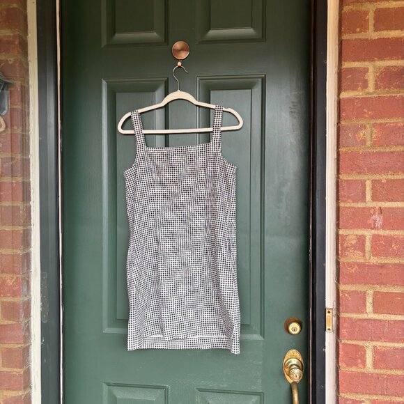 Women's Tank Mini Shift Dress Gingham - A New Day - Small - Picture 2 of 3